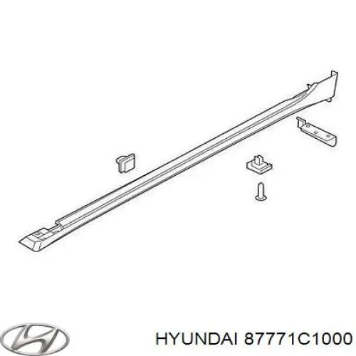 Listón embellecedor/protector, guardabarros delantero derecho para Hyundai Sonata (LF)