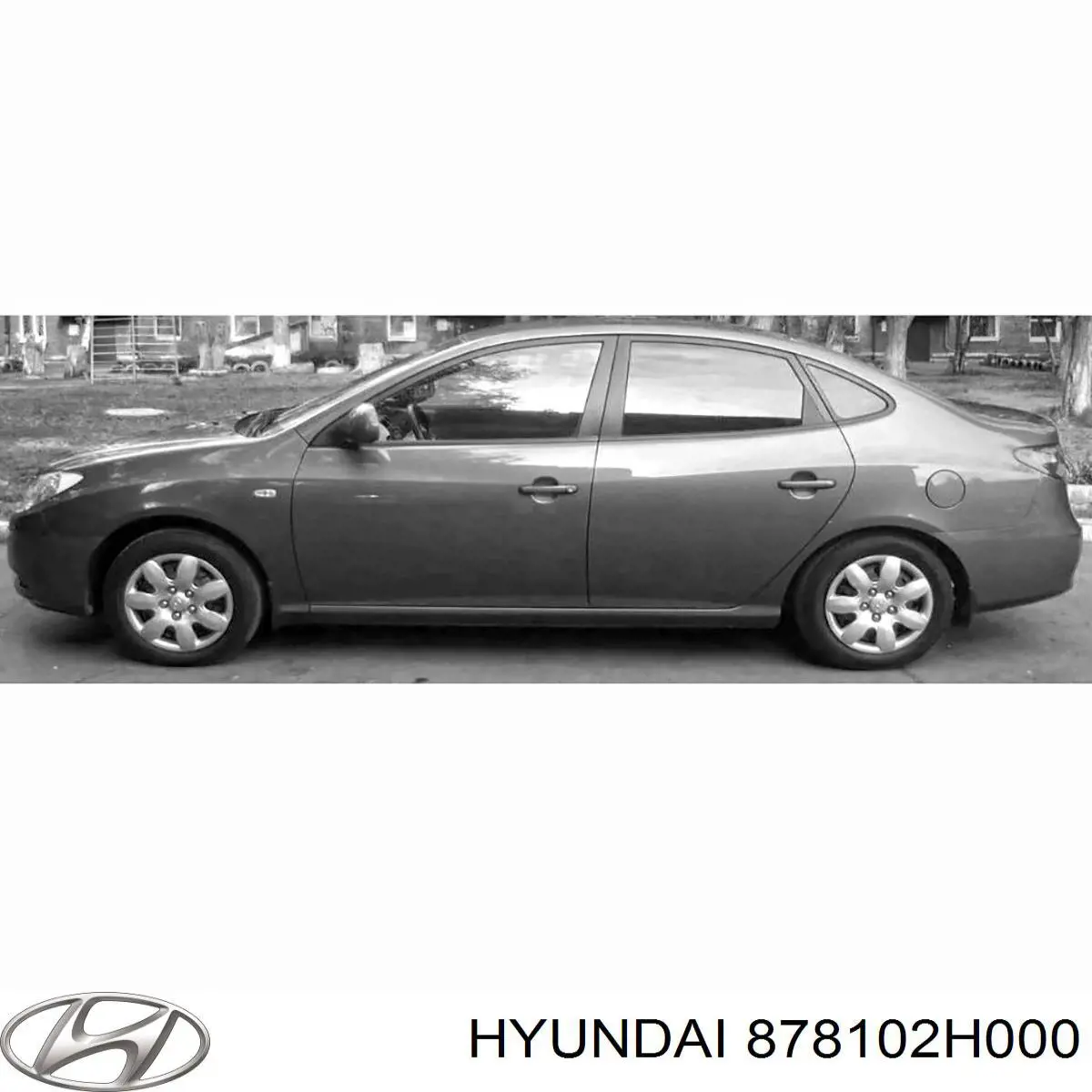 878102H000 Hyundai/Kia ventanilla costado superior izquierda (lado maletero)
