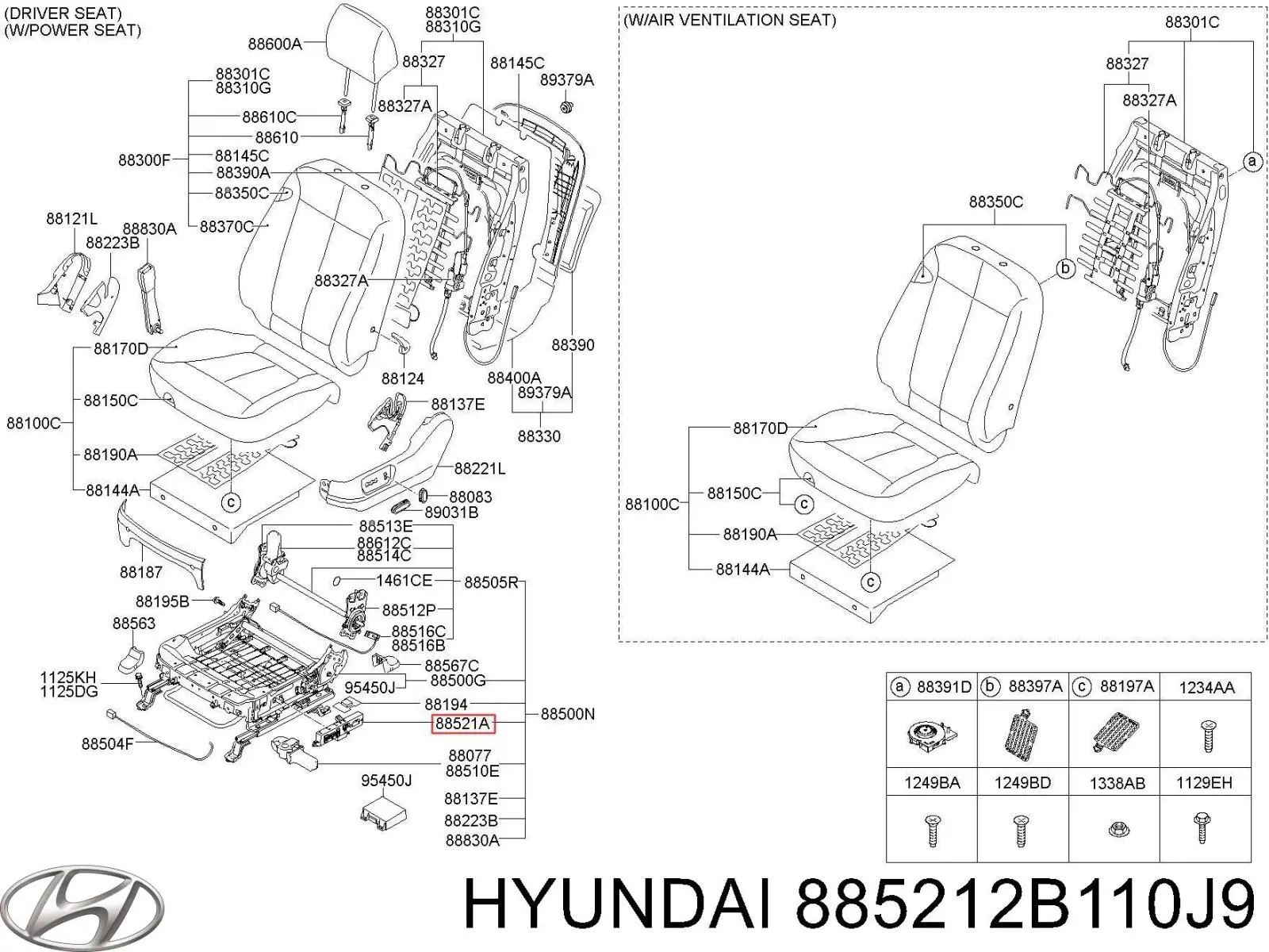 885212B110J9 Hyundai/Kia