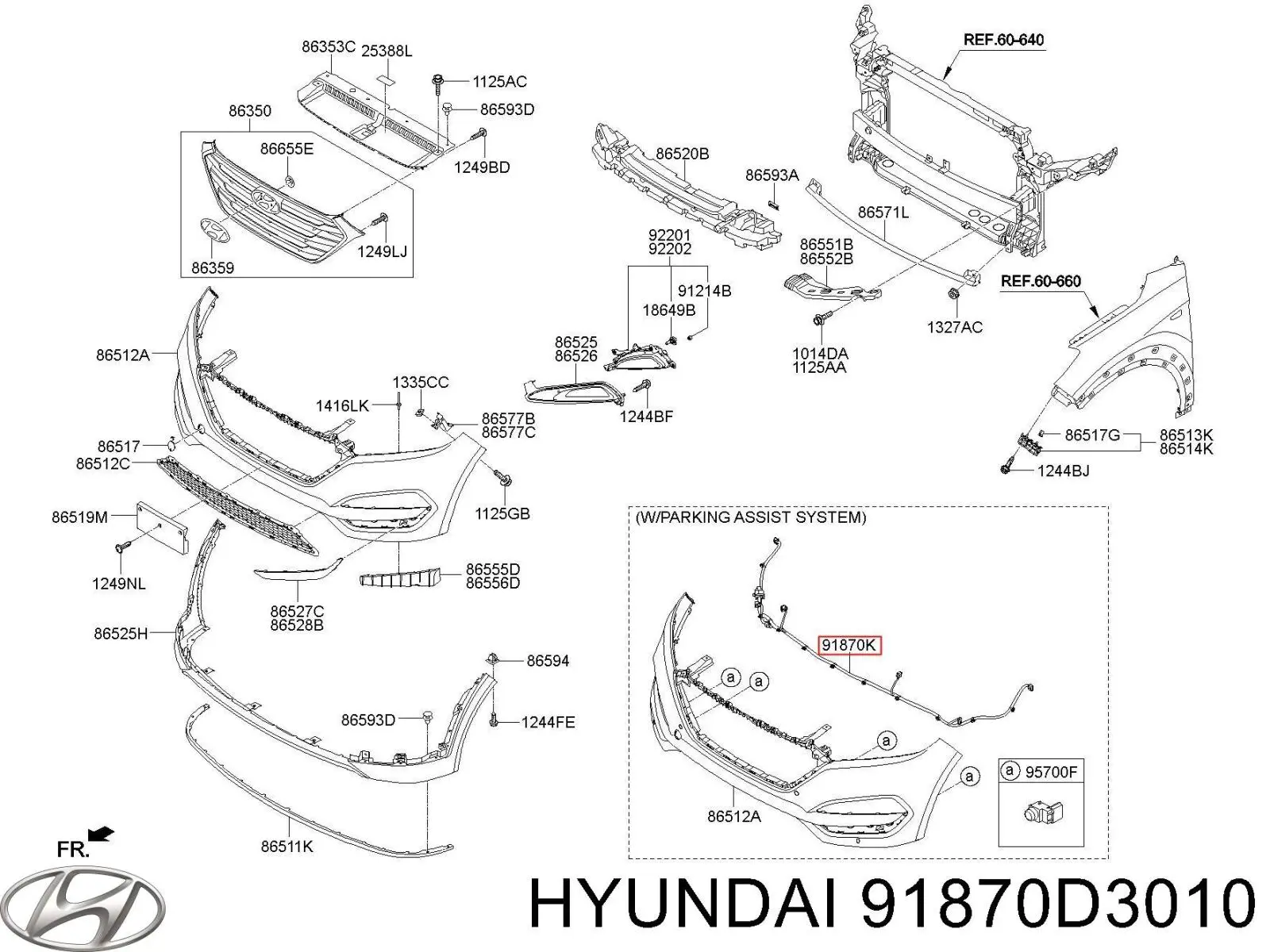 91870D3010 Hyundai/Kia