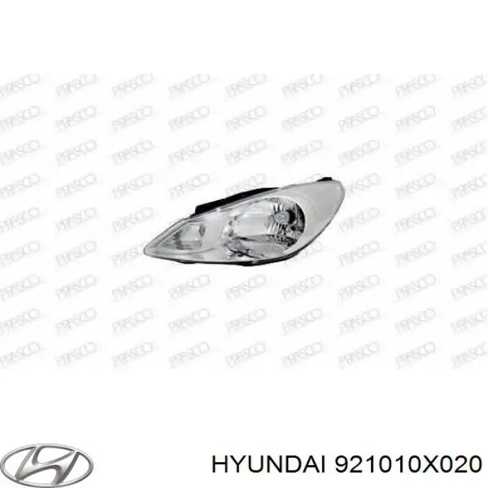 Faro izquierdo para Hyundai I10 (PA)