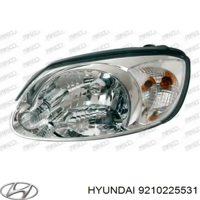 Faro derecho para Hyundai Accent (LC)