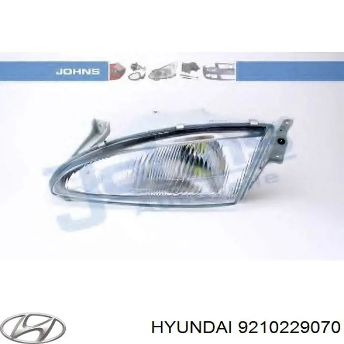 Faro derecho para Hyundai Lantra 1 