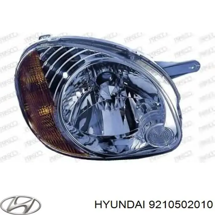 Faros delantero izquierdo para Hyundai Atos 