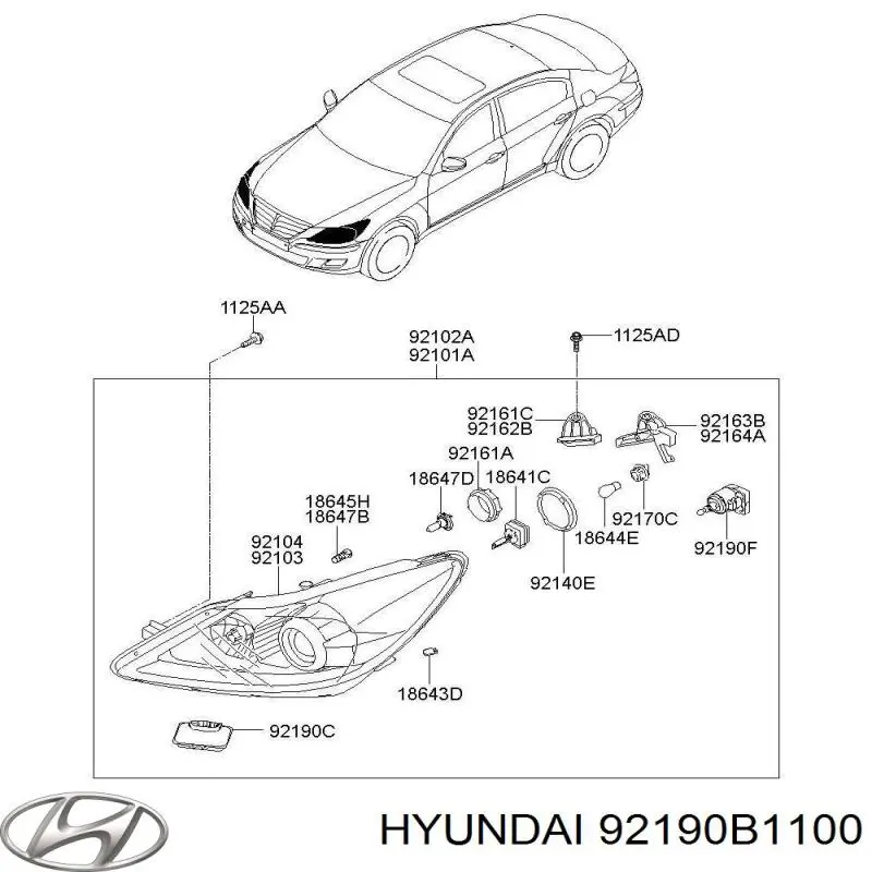 92190B1100 Hyundai/Kia