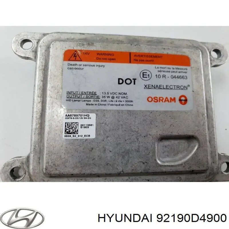 92190D4900 Hyundai/Kia