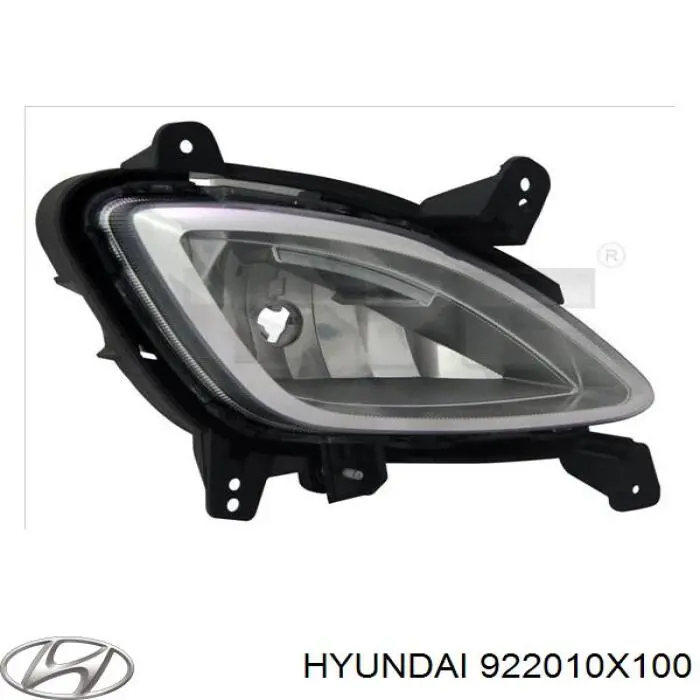922010X100 Hyundai/Kia luz antiniebla izquierdo