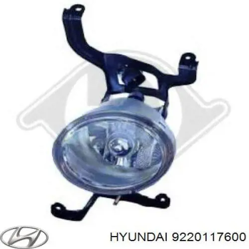 9220117600 Hyundai/Kia luz antiniebla izquierdo