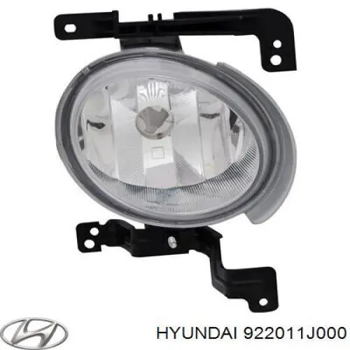 Luz antiniebla izquierda para Hyundai I20 (PB)