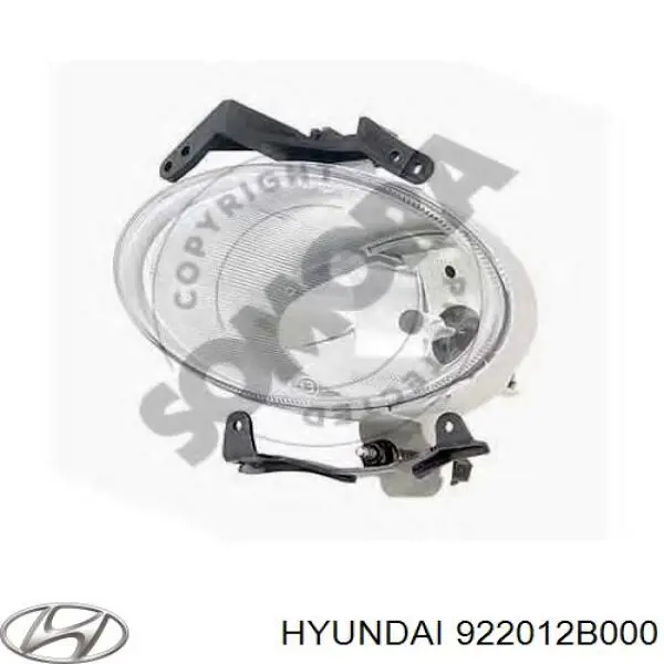 Luz antiniebla izquierda para Hyundai Santa Fe (CM)