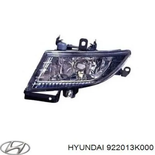 Luz antiniebla izquierda para Hyundai Sonata (NF)