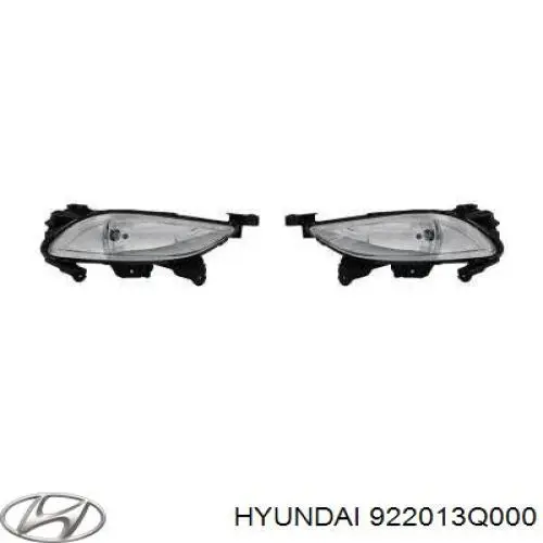 Luz antiniebla izquierda para Hyundai Sonata (YF)