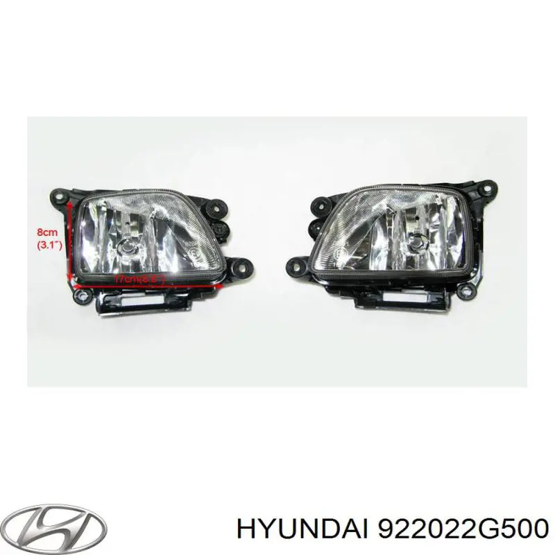 922022G500 Hyundai/Kia faro antiniebla derecho