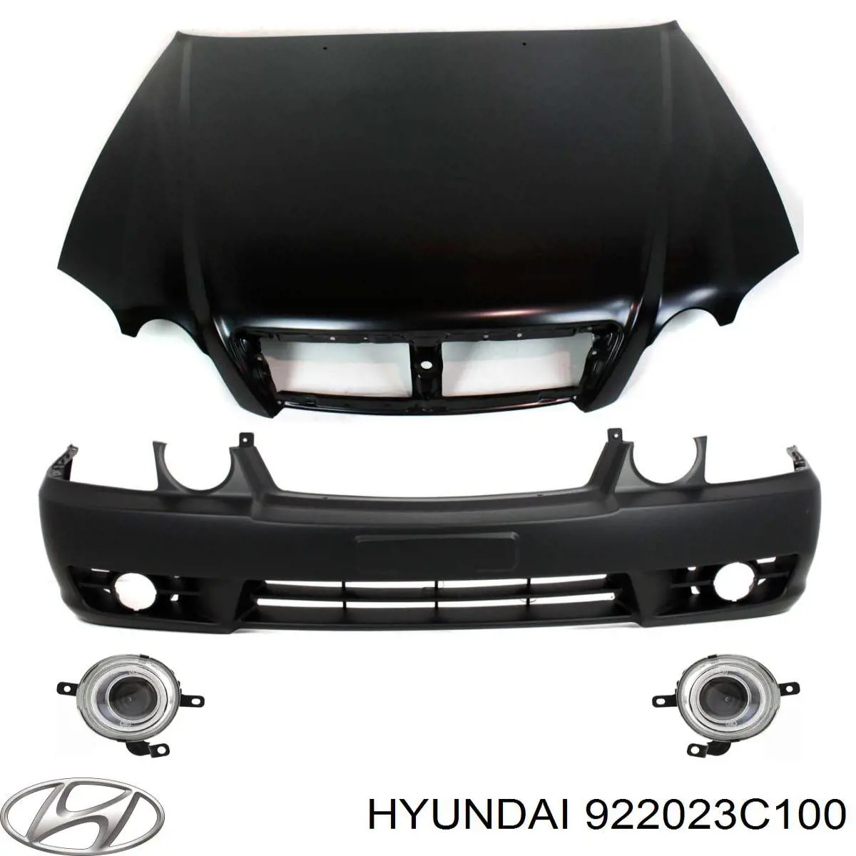 922023C100 Hyundai/Kia faro antiniebla derecho