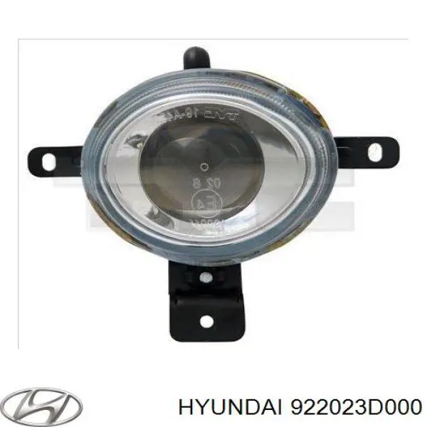Luz antiniebla derecha para Hyundai Sonata (EU4)