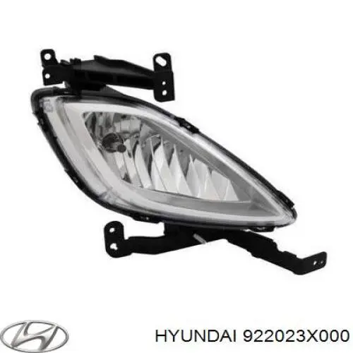 Luz antiniebla derecha para Hyundai Elantra (MD)