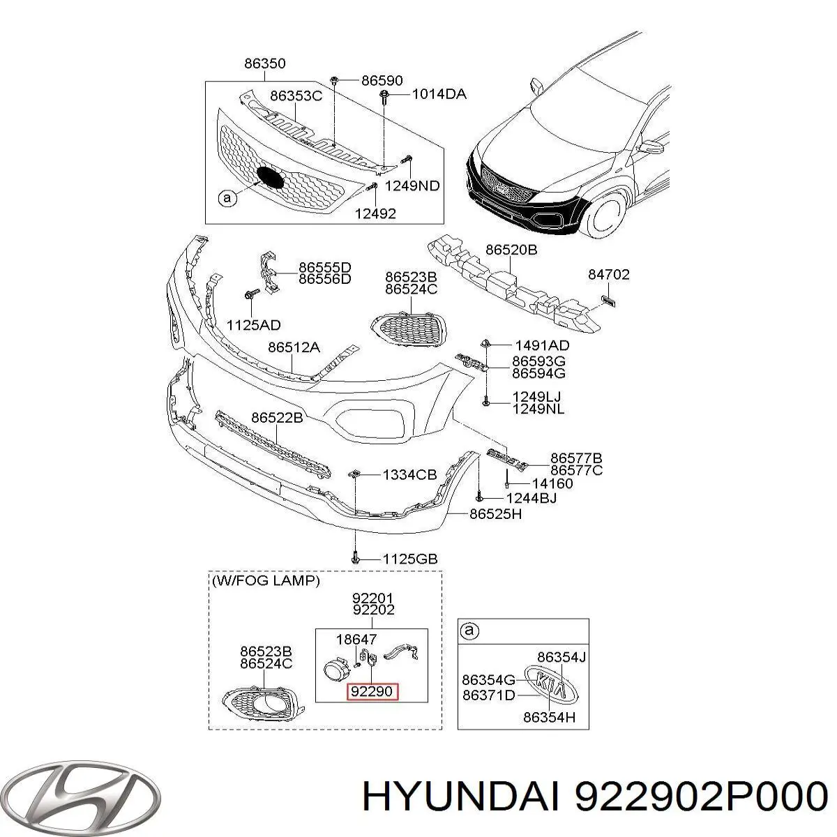 922902P000 Hyundai/Kia