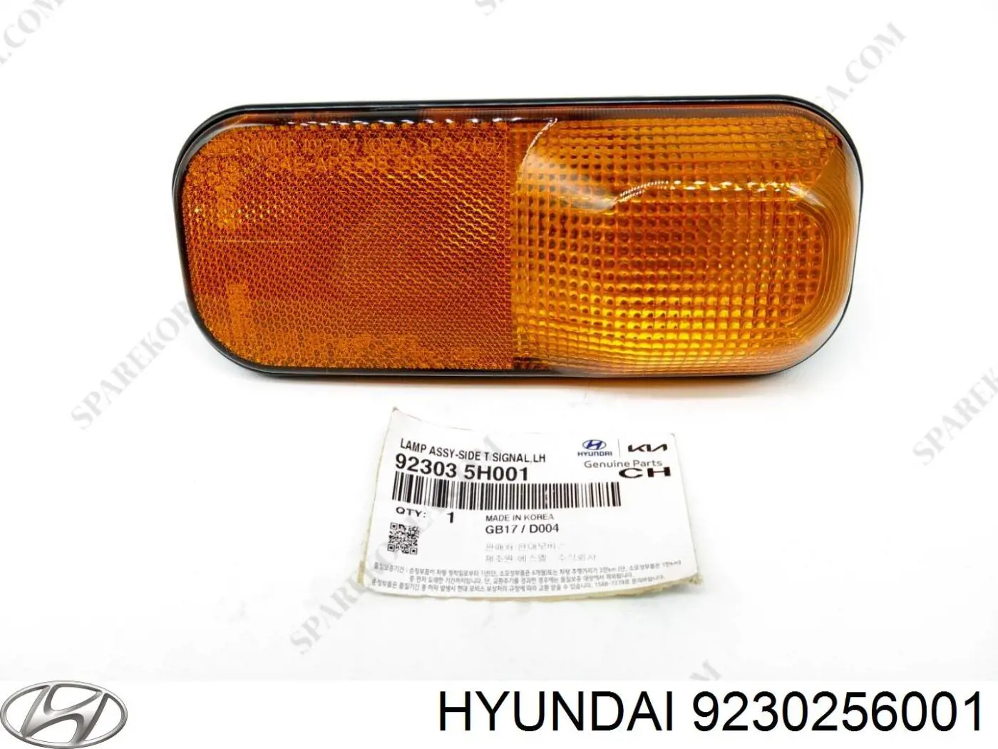 9230256001 Hyundai/Kia luz intermitente guardabarros izquierdo