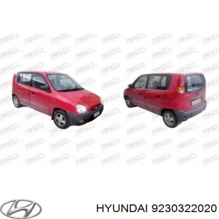 Luz intermitente guardabarros para Hyundai Coupe (RD)