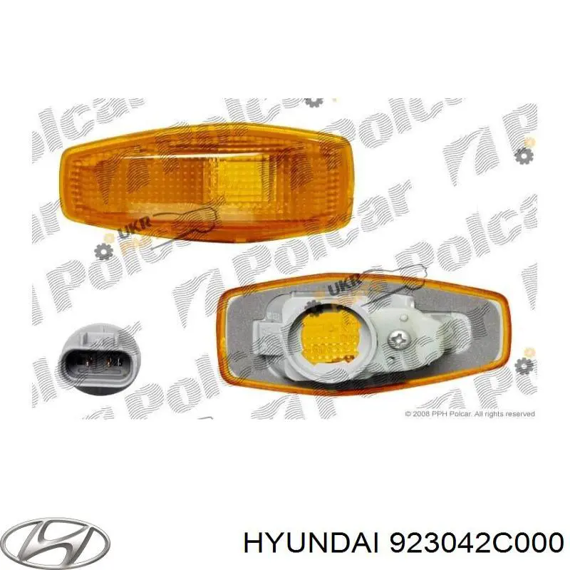 Luz intermitente guardabarros izquierdo para Hyundai Elantra (XD)