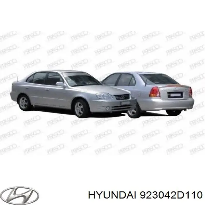 Luz intermitente guardabarros izquierdo para Hyundai Coupe (GK)