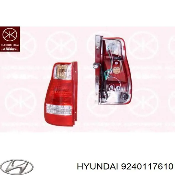 9240117600 Hyundai/Kia piloto posterior izquierdo