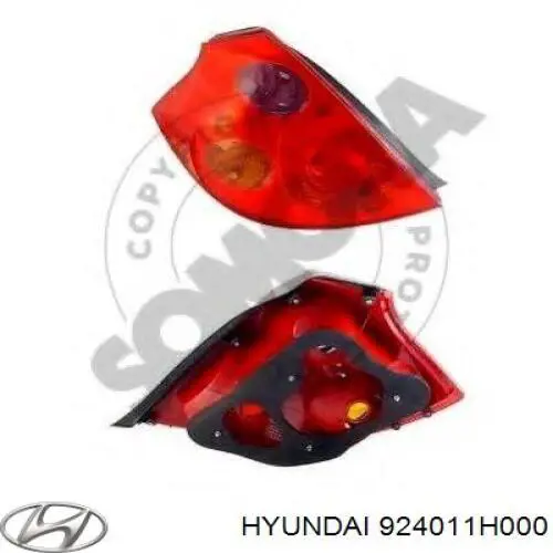 924011H000 Hyundai/Kia piloto posterior izquierdo