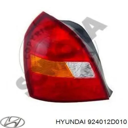 924012D010 Hyundai/Kia piloto posterior izquierdo
