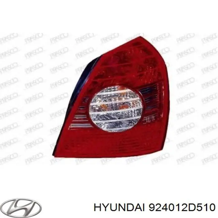 924012D510 Hyundai/Kia piloto posterior izquierdo