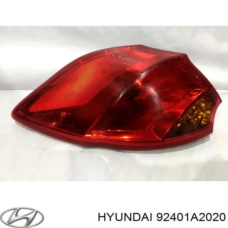 92401A2020 Hyundai/Kia piloto posterior exterior izquierdo