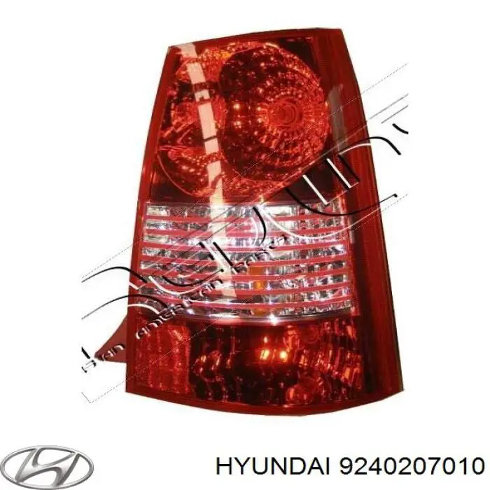 Piloto trasero derecho Hyundai/Kia 9240207010 precio, desde 55,18 EUR