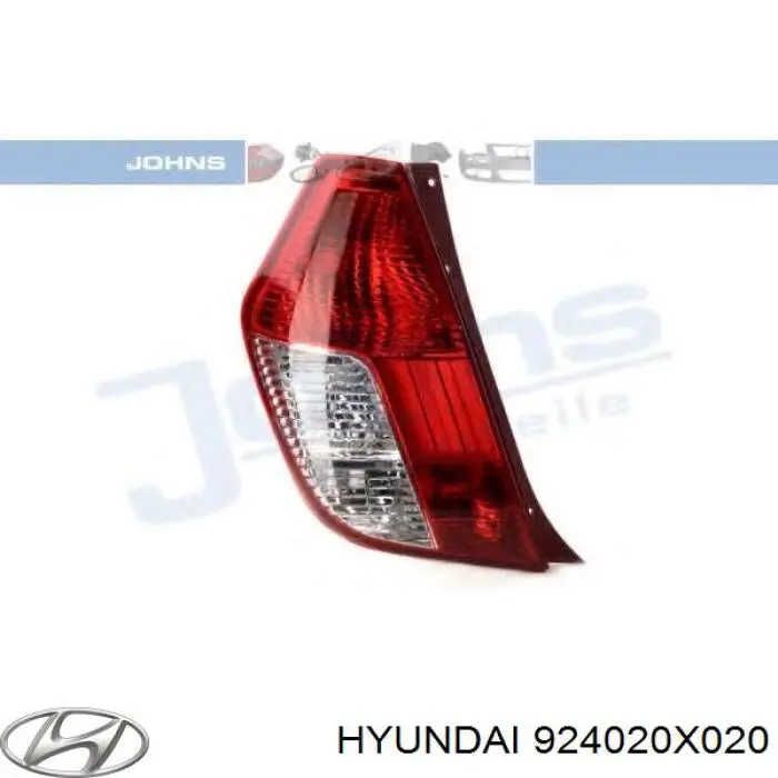 924020X020 Hyundai/Kia piloto posterior derecho