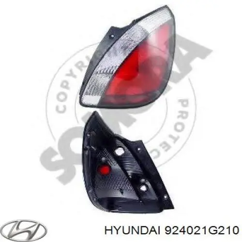 Comprar 924021G210 Hyundai/Kia Piloto trasero derecho