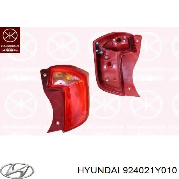 924021Y010 Hyundai/Kia piloto posterior derecho