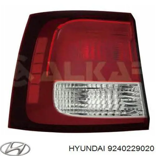 9240229020 Hyundai/Kia piloto posterior derecho