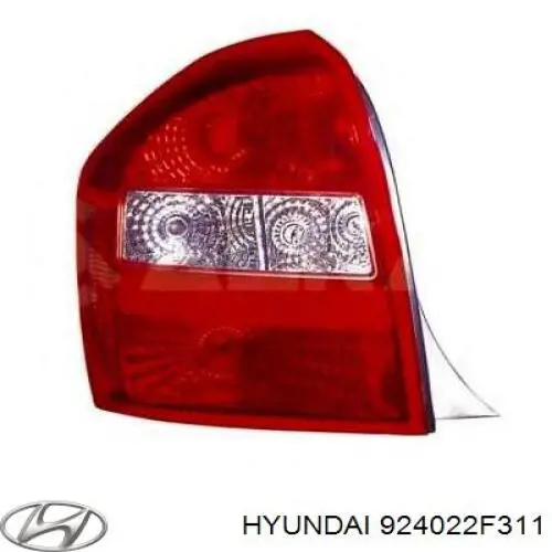 924022F311 Hyundai/Kia piloto posterior derecho