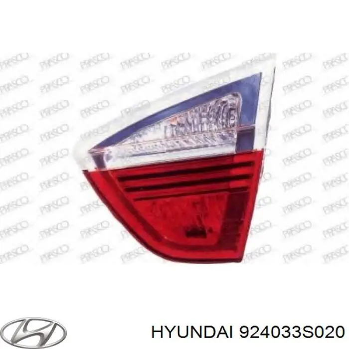 924033S020 Hyundai/Kia piloto trasero interior izquierdo