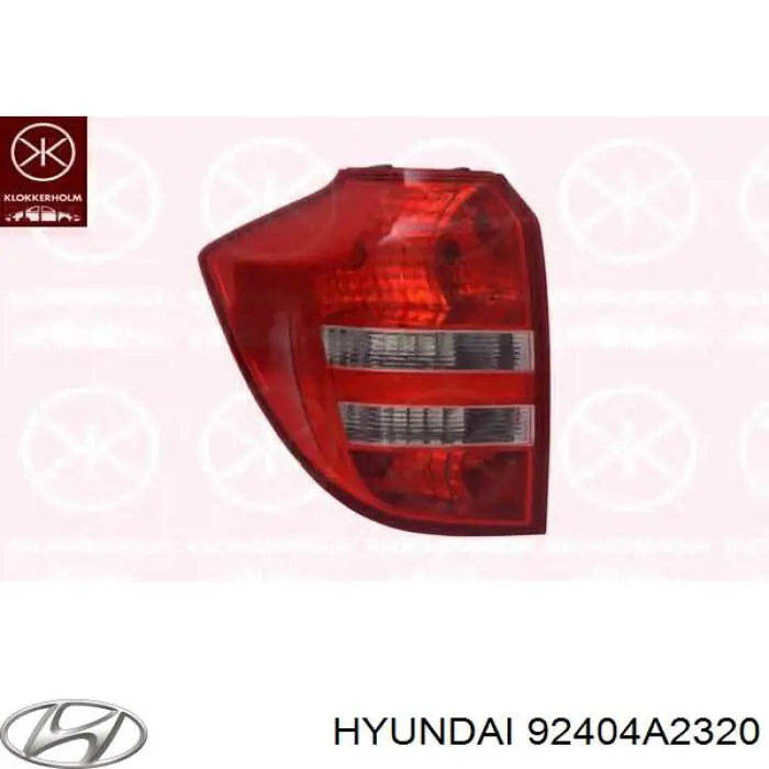 92404A2320 Hyundai/Kia piloto posterior interior derecho