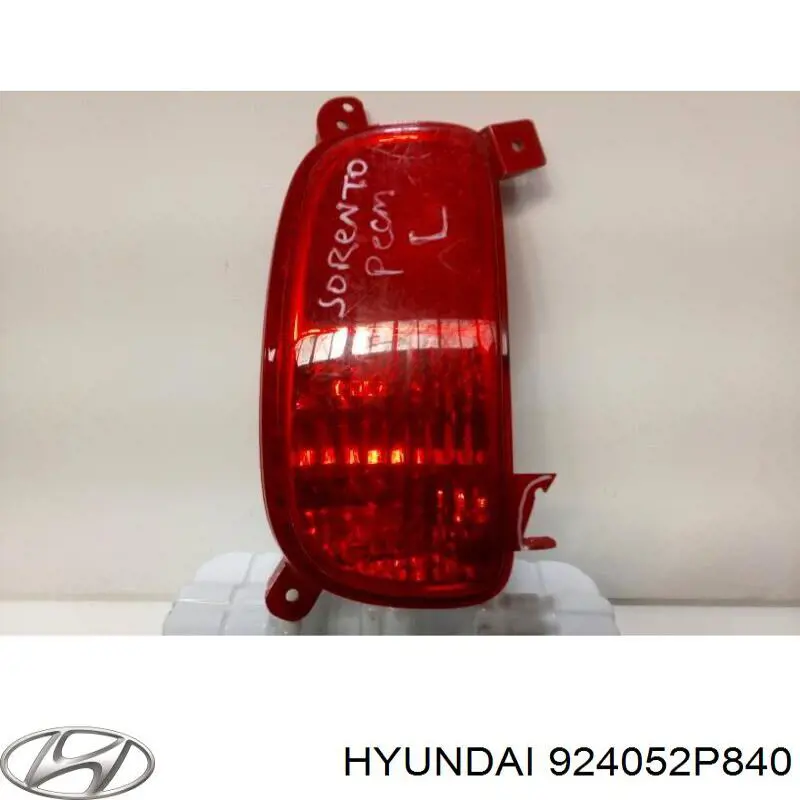 924052P840 Hyundai/Kia faro antiniebla trasero izquierdo