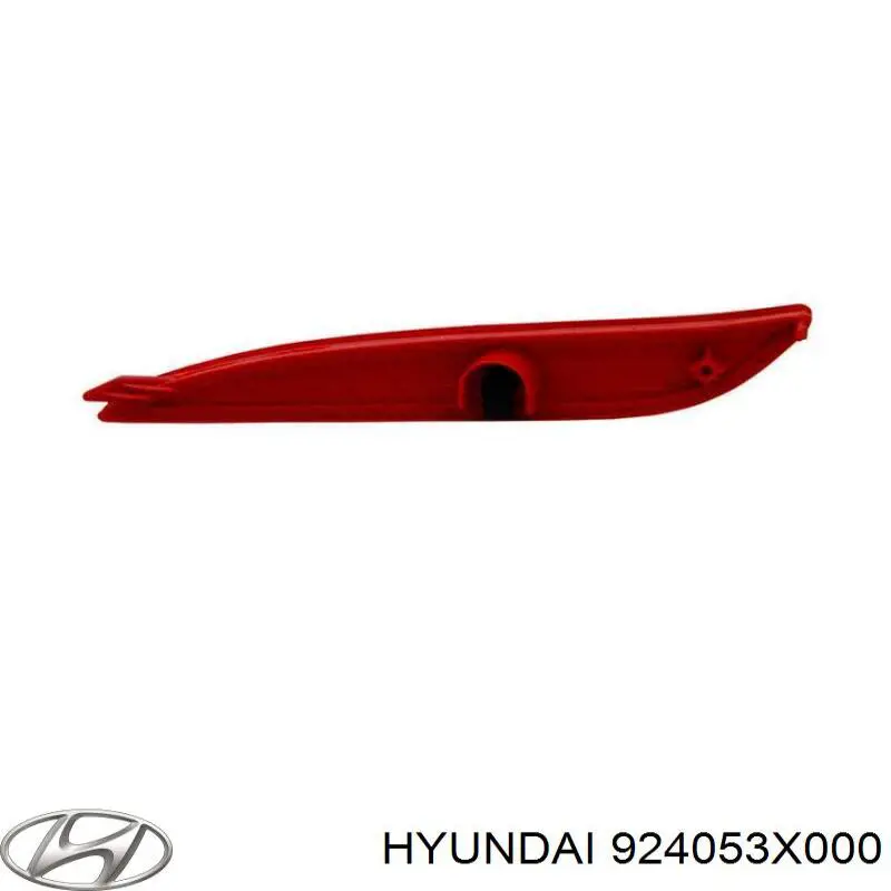 924053X000 Hyundai/Kia reflector, parachoques trasero, izquierdo