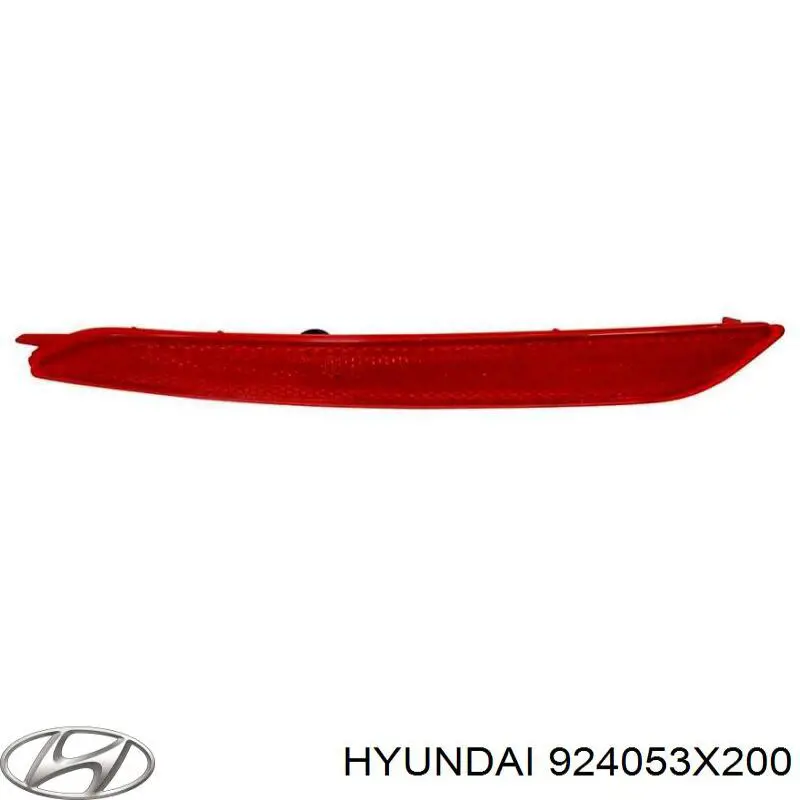 Reflector, trasero, izquierdo para Hyundai Elantra (MD)