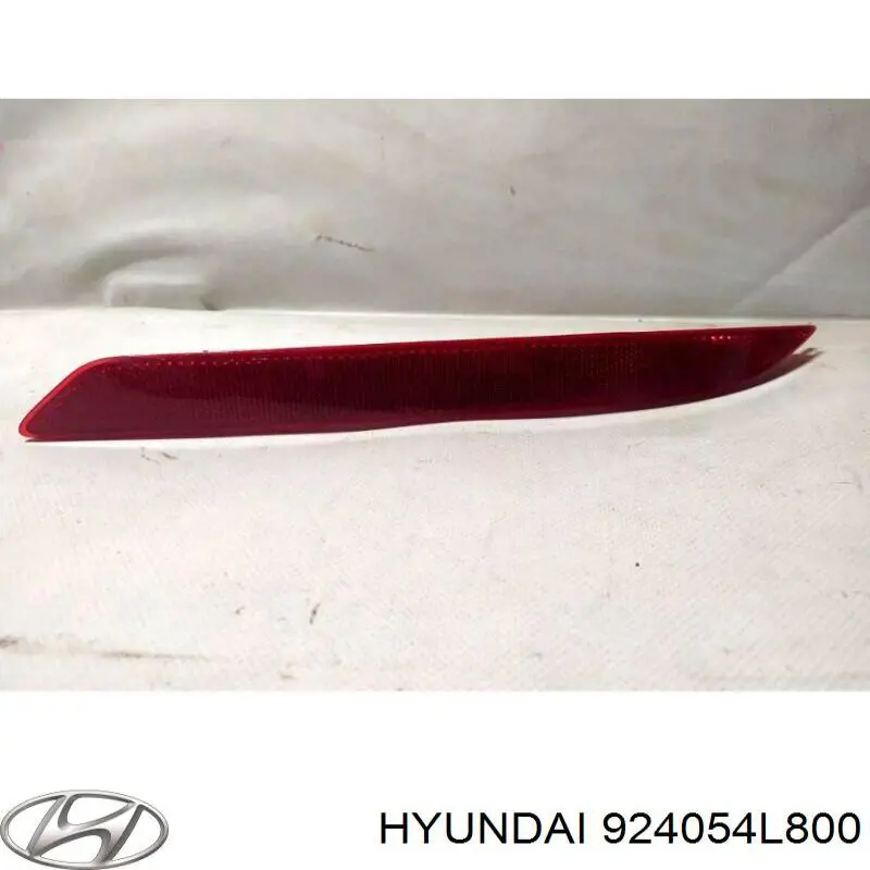 924054L800 Hyundai/Kia reflector, parachoques trasero, izquierdo