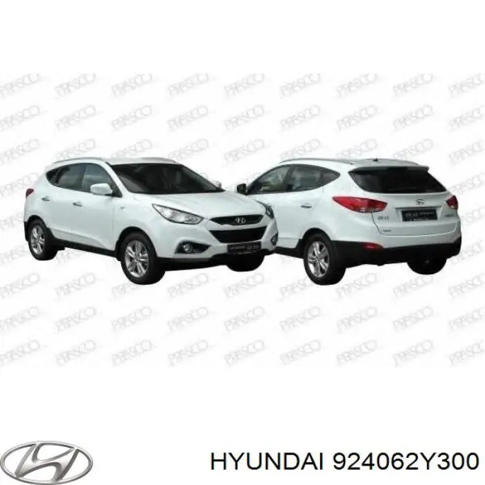 924062Y300 Hyundai/Kia faro antiniebla trasero derecho