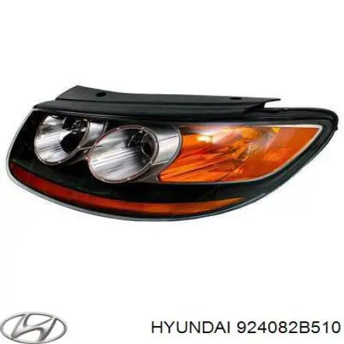 924082B510 Hyundai/Kia faro antiniebla trasero derecho