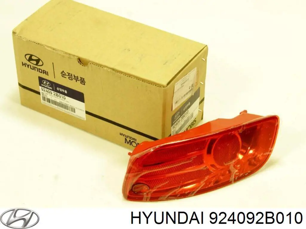 Reflector, paragolpes trasero, derecho para Hyundai Santa Fe (CM)