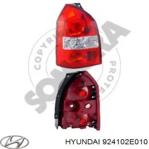 924102E010 Hyundai/Kia piloto posterior izquierdo