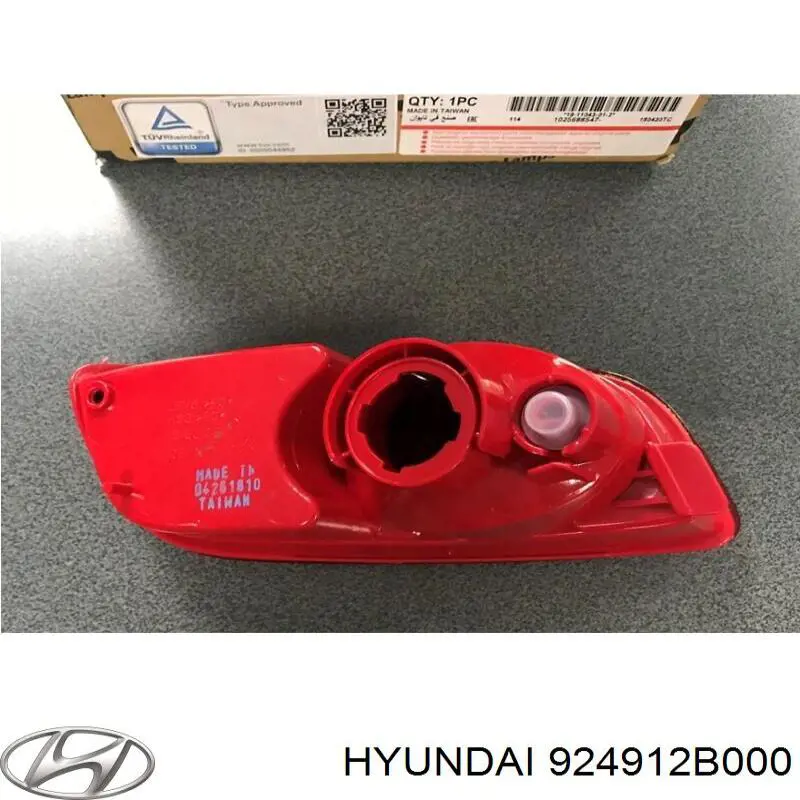 924912B000 Hyundai/Kia faro antiniebla trasero derecho