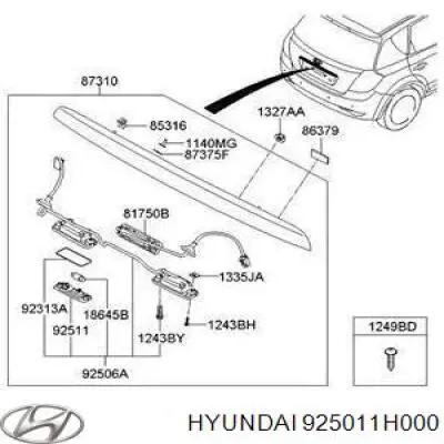 Lampara de matricula KIA Ceed SPORT WAGON familiar (ED) (2006 - 2012) precio, desde 72,95 EUR