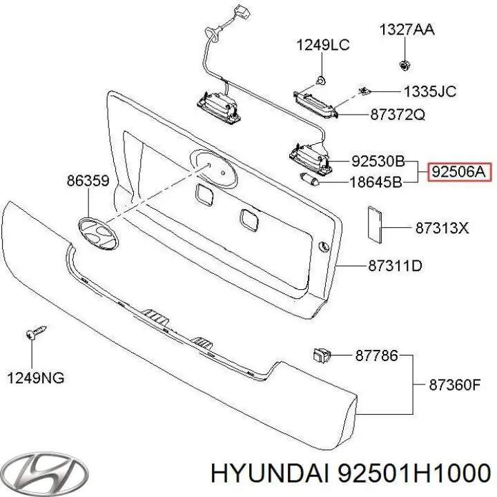 92501H1000 Hyundai/Kia