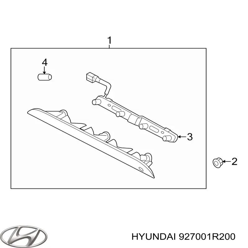 Lampara De Luz De Freno Adicional para Hyundai SOLARIS (SBR11)